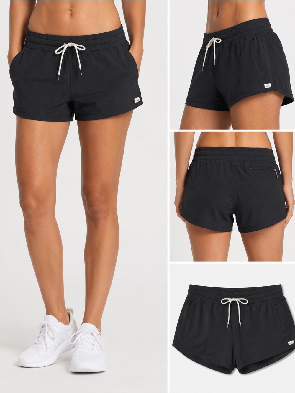 Vuori Halo Performance Shorts Black Heather Size M